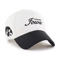 Men's '47 White Iowa Hawkeyes Contemporary Basics Foundation Clean Up Adjustable Hat