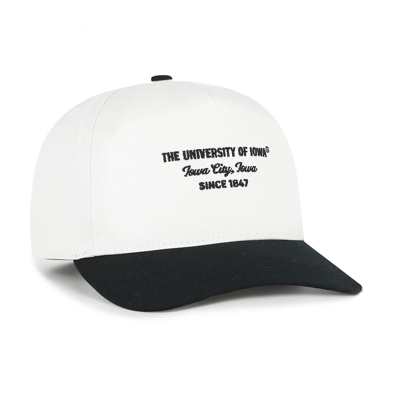 Men's '47 White Iowa Hawkeyes Contemporary Basics Two-Tone Hitch Adjustable Hat