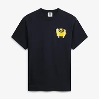 T-shirt de baseball noir pour homme avec mascotte dessinée des Iowa Hawkeyes