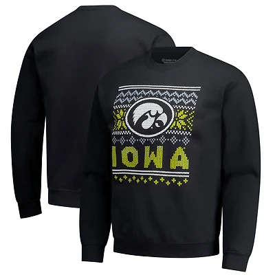 Sweat-shirt polaire noir pour homme Iowa Hawkeyes, édition spéciale fêtes
