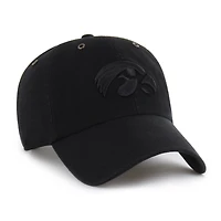 Men's Carhartt x '47 Black Iowa Hawkeyes Clean Up Adjustable Hat