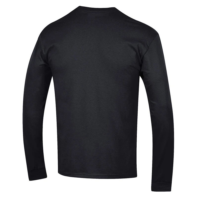 T-shirt à manches longues Champion Black Iowa Hawkeyes Wrestling Icon pour homme