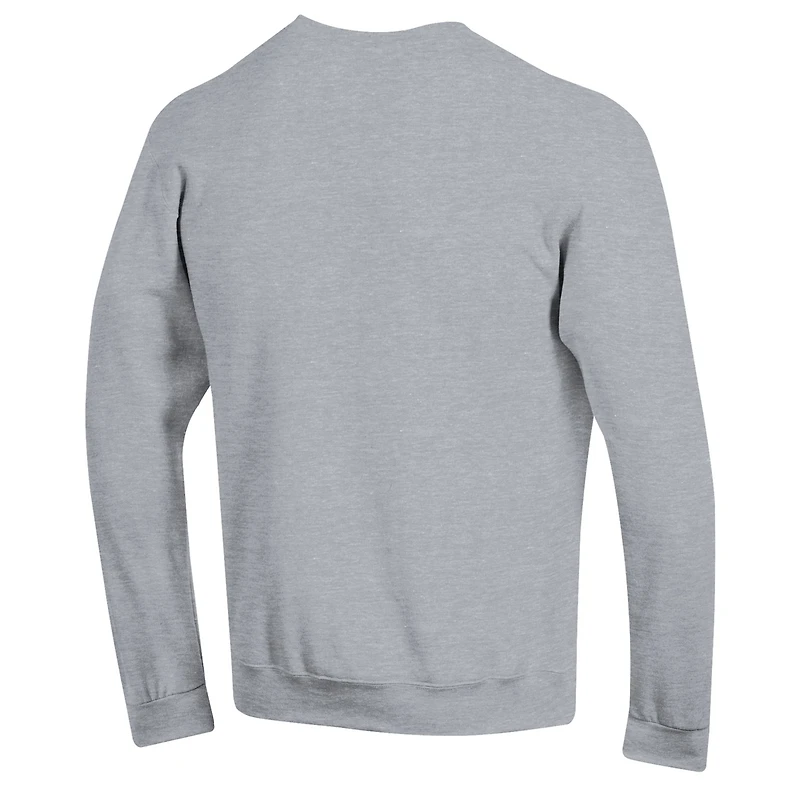 Men's Champion Gray Iowa Hawkeyes Wrestling Icon Powerblend Pullover Sweatshirt