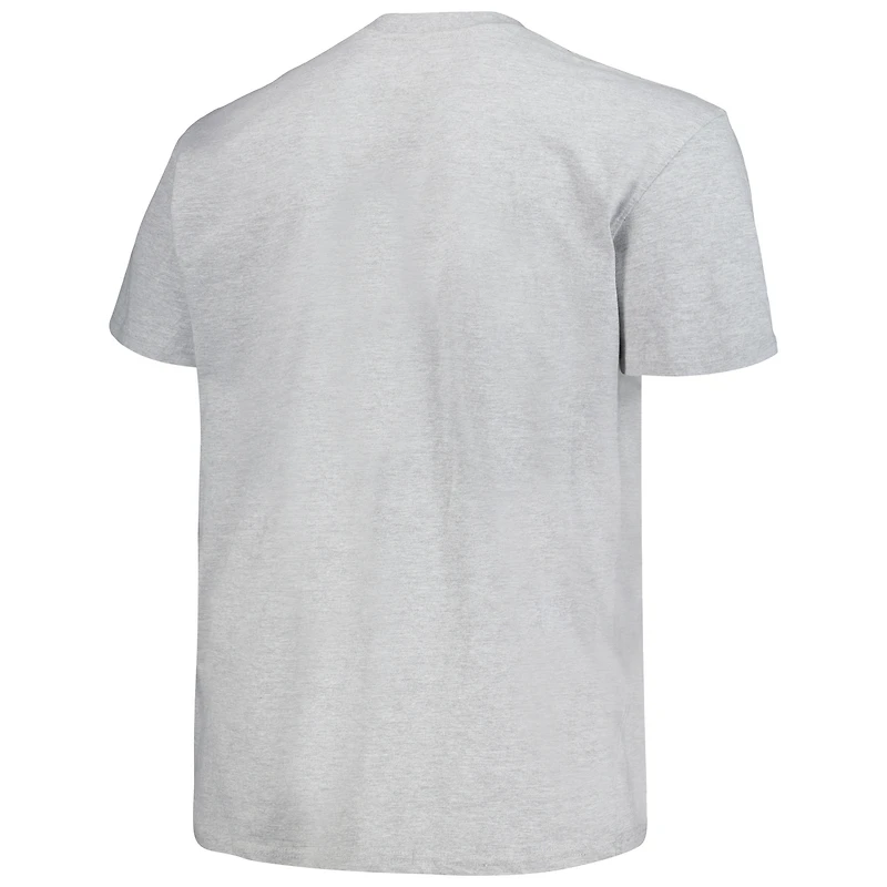 T-shirt Champion Heather Grey Iowa Hawkeyes Big & Tall Circle Logo pour hommes