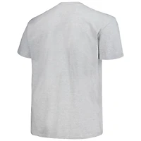 T-shirt Champion Heather Grey Iowa Hawkeyes Big & Tall Circle Logo pour hommes