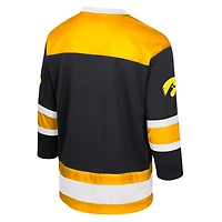 Men's Colosseum  Black Iowa Hawkeyes Athletic Machine Fashion Hockey Jersey