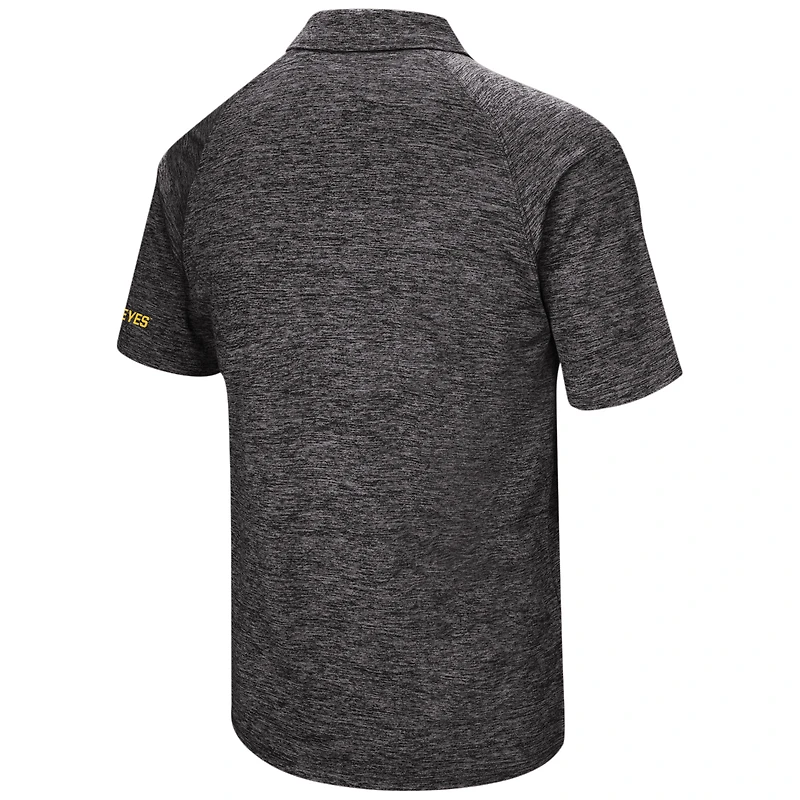 Colosseum Iowa Hawkeyes Big & Tall Down Swing Polo Homme Noir