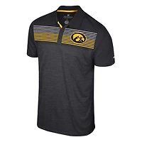 Polo Colosseum noir Iowa Hawkeyes Big & Tall Langmore pour hommes