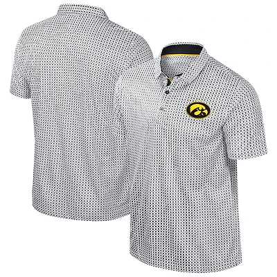Polo Marty Rival noir Colosseum pour homme Iowa Hawkeyes Big & Tall