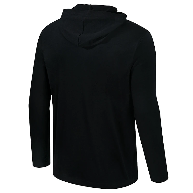 T-shirt à capuche et manches longues pour homme Colosseum Black Iowa Hawkeyes, coloris pop, mélange actif