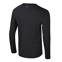 T-shirt à manches longues pour homme Colosseum Black Iowa Hawkeyes, coloris pop, mélange actif