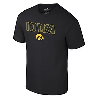 T-shirt Colosseum Black Iowa Hawkeyes pour homme, coloris pop, mélange actif