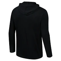 Men's Colosseum Black Iowa Hawkeyes Logo Lockup Active Blend Long Sleeve  T-Shirt Hoodie
