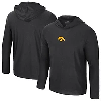 T-shirt à manches longues et capuche pour homme Colosseum Black Iowa Hawkeyes