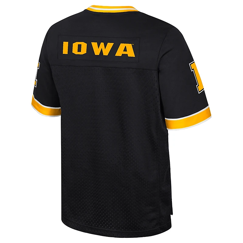 Men's Colosseum  Black Iowa Hawkeyes Nothing But The Hits Football Jersey