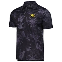 Men's Colosseum Black Iowa Hawkeyes Palms Team Polo