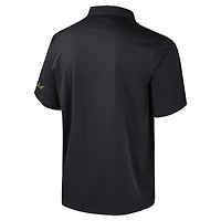 Men's Colosseum Black Iowa Hawkeyes Strike Bowling Button-Up Shirt