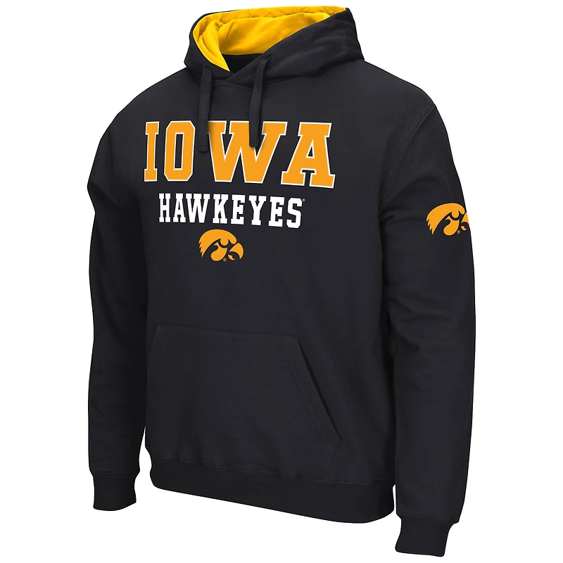 Sweat à capuche Colosseum Iowa Hawkeyes Sunrise noir pour homme