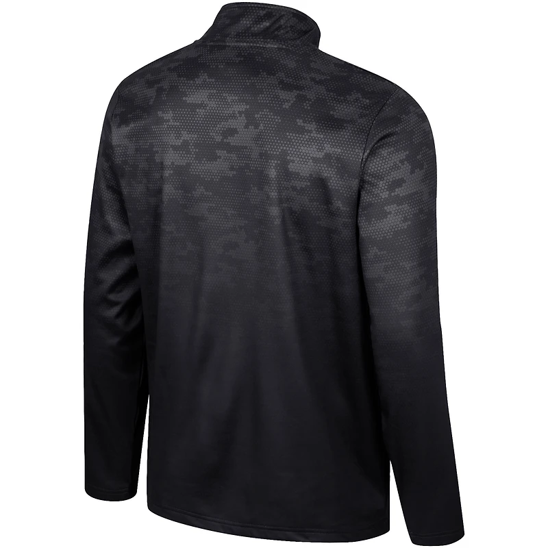 Men's Colosseum  Black Iowa Hawkeyes The Machine Half-Zip Jacket