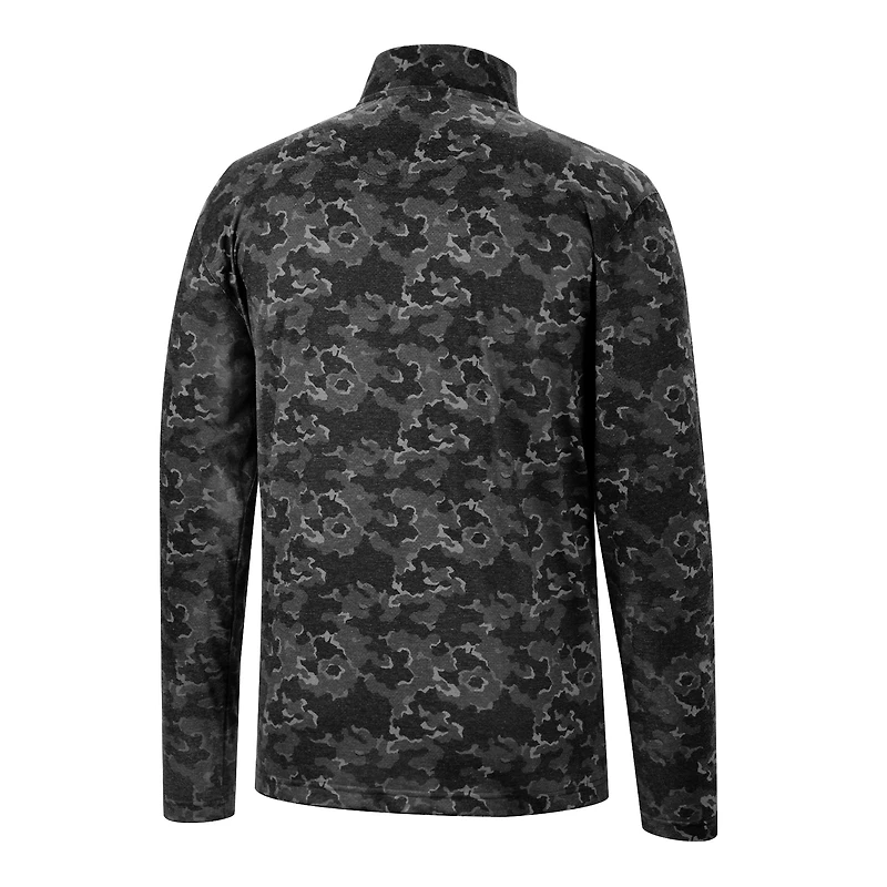 Men's Colosseum Black Iowa Hawkeyes Tivo Quarter-Zip Jacket