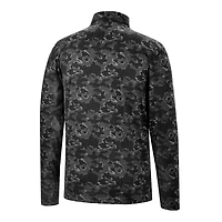 Men's Colosseum Black Iowa Hawkeyes Tivo Quarter-Zip Jacket