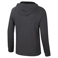 Men's Colosseum  Charcoal Iowa Hawkeyes Dujour Ralgan Long Sleeve Henley Hoodie T-Shirt