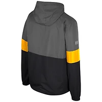 Veste entièrement zippée Colosseum Charcoal Iowa Hawkeyes Miles pour hommes