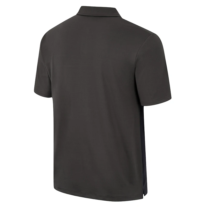 Men's Colosseum Charcoal Iowa Hawkeyes Two Yutes Polo