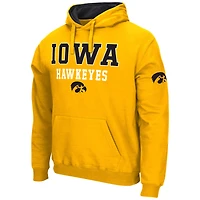 Men's Colosseum Gold Iowa Hawkeyes Sunrise Pullover Hoodie