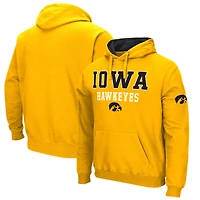 Men's Colosseum Gold Iowa Hawkeyes Sunrise Pullover Hoodie