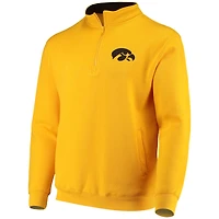 Veste à col zippé Colosseum Gold Iowa Hawkeyes avec logo Tortugas pour homme