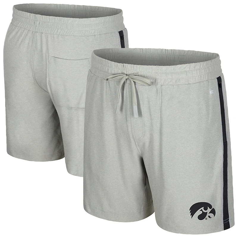 Men's Colosseum Gray Iowa Hawkeyes Mac Shorts