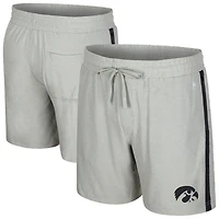 Men's Colosseum Gray Iowa Hawkeyes Mac Shorts