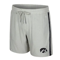 Men's Colosseum Gray Iowa Hawkeyes Mac Shorts