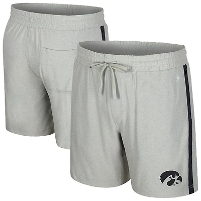 Men's Colosseum Gray Iowa Hawkeyes Mac Shorts
