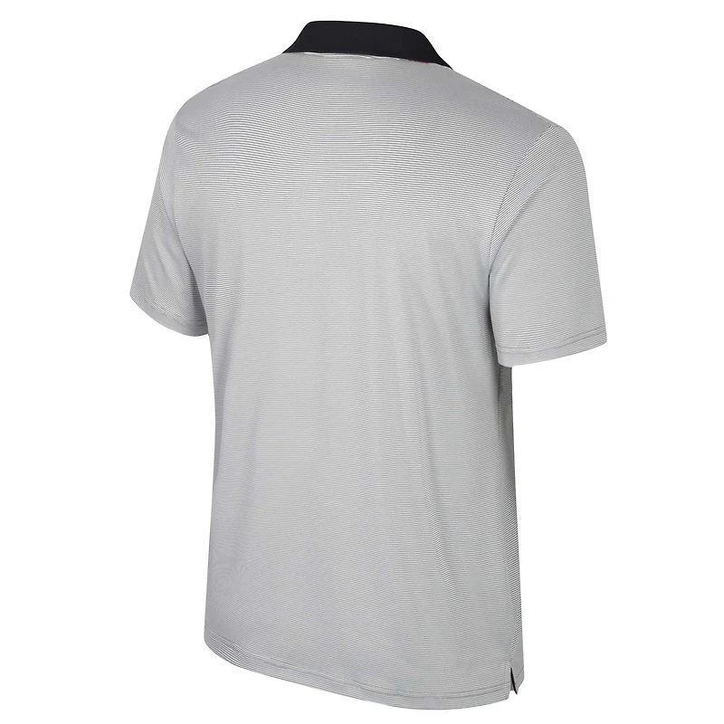 Polo rayé Colosseum gris Iowa Hawkeyes Tuck pour hommes