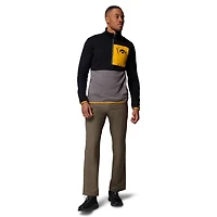 Pull-over demi-zip Omni-Wick Hike pour homme, Columbia, Iowa Hawkeyes, noir/gris