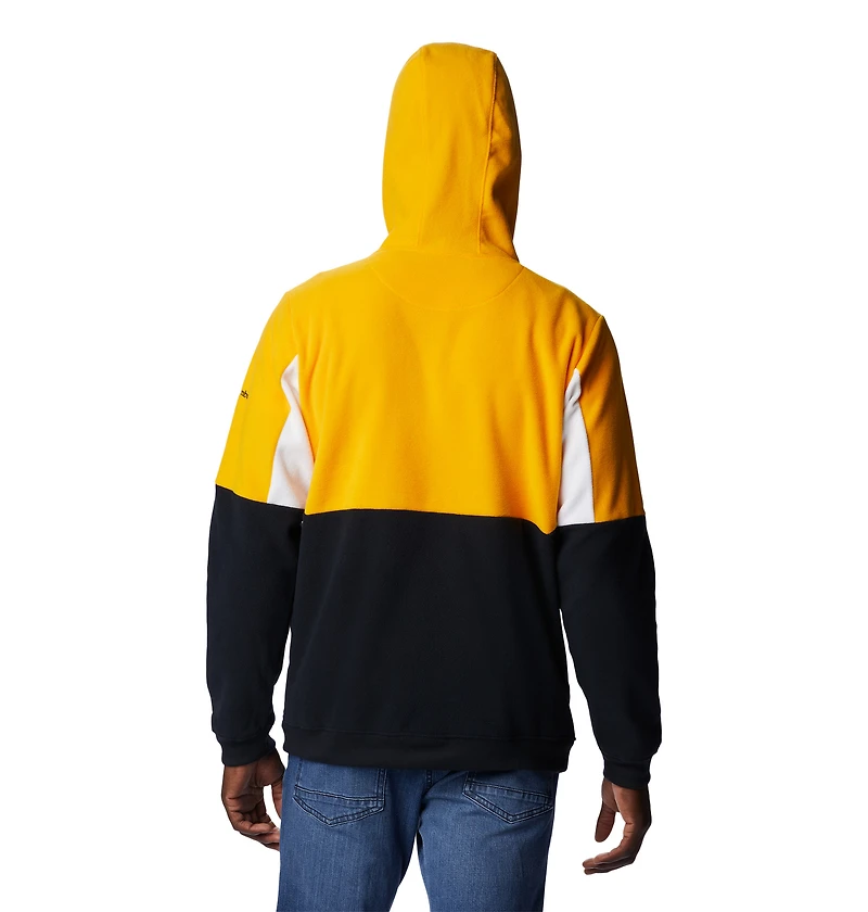 Men's Columbia Black Iowa Hawkeyes Lodge Quarter-Zip Hoodie