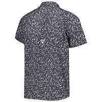 Chemise boutonnée Columbia Iowa Hawkeyes Super Slack Tide Omni-Shade Team noire pour homme