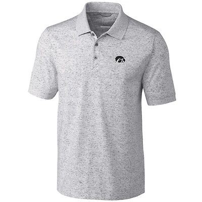 Polo gris Cutter & Buck pour homme, coloris grand format, Advantage Space Dye, Iowa Hawkeyes