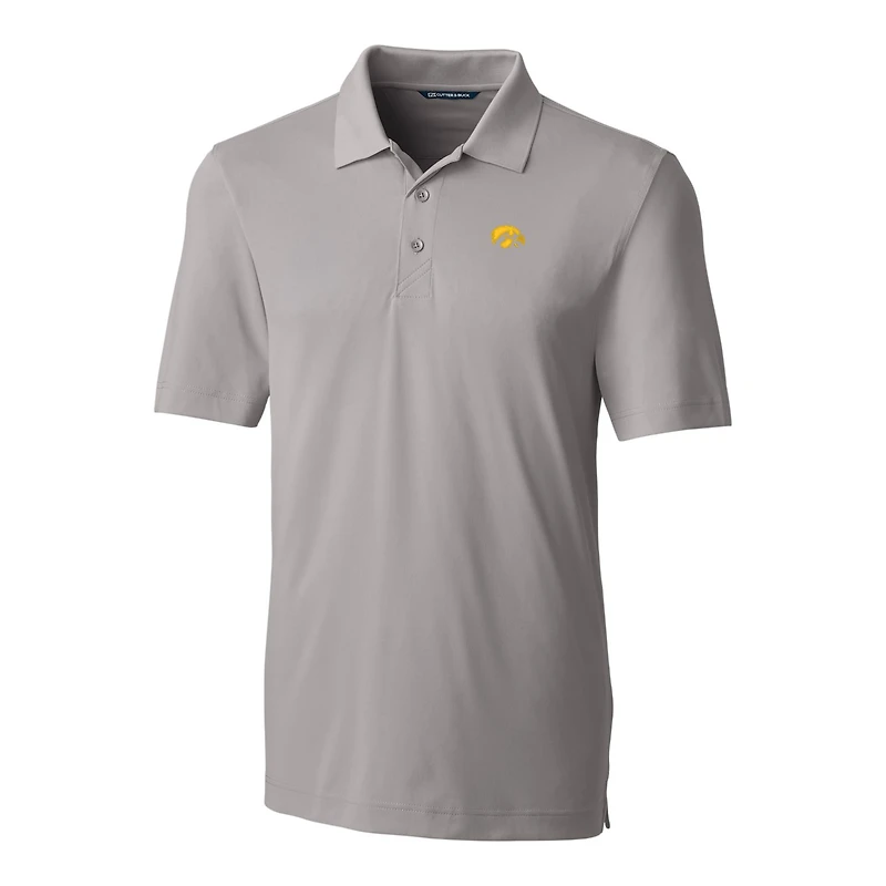 Men's Cutter & Buck Gray Iowa Hawkeyes Big Tall Forge Stretch Polo