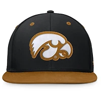 Men's Fanatics Black/Brown Iowa Hawkeyes NoBo Fitted Hat