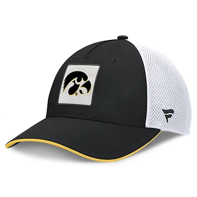 Men's Fanatics Black Iowa Hawkeyes 5-Panel Matter Flex Hat