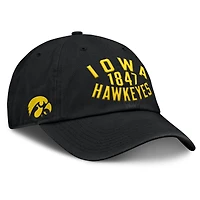 Men's Fanatics Black Iowa Hawkeyes Archer Adjustable Hat