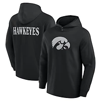 Sweat à capuche tri-blend Blaze des Iowa Hawkeyes pour hommes Fanatics Black