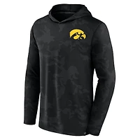 T-shirt à capuche camouflage noir Iowa Hawkeyes Fanatics pour hommes