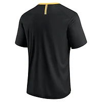 Men's Fanatics Black Iowa Hawkeyes Defender Fade Slant T-Shirt
