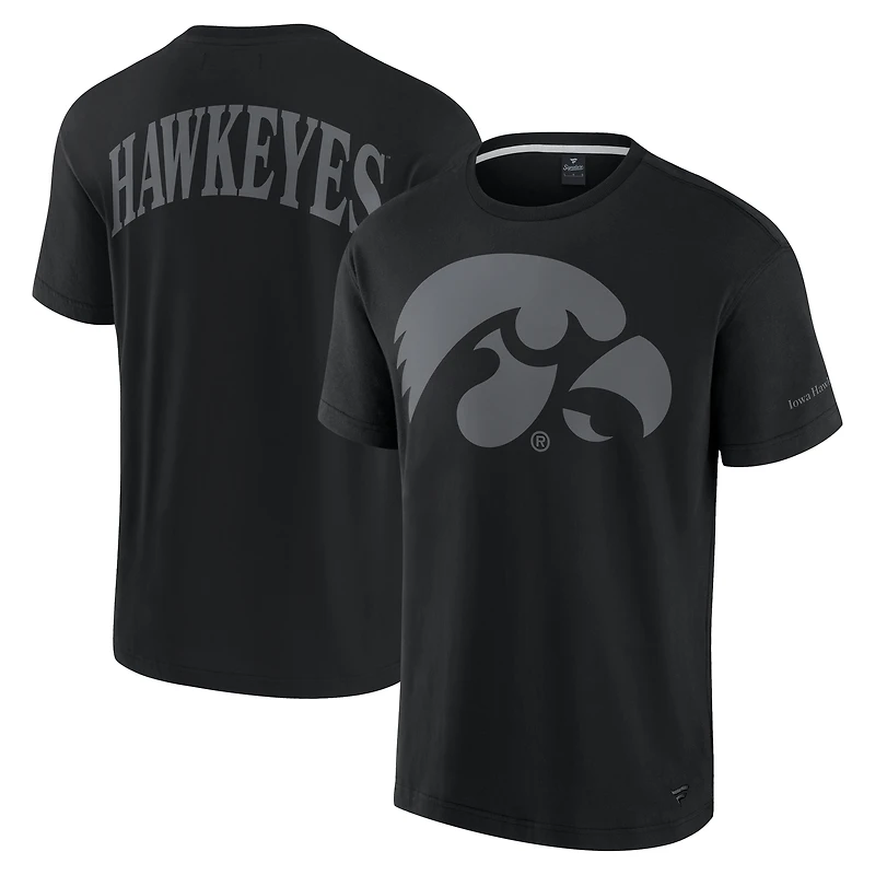 T-shirt emblématique Iowa Hawkeyes noir pour hommes Fanatics