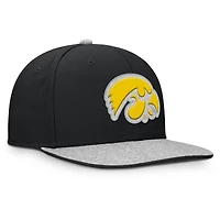 Men's Fanatics Black Iowa Hawkeyes Loden Snapback Hat