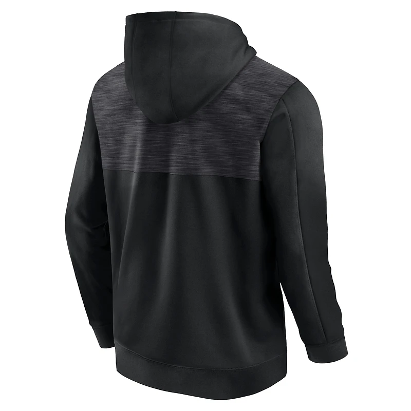 Sweat à capuche entièrement zippé Fanatics pour hommes, noir, Iowa Hawkeyes Power Index